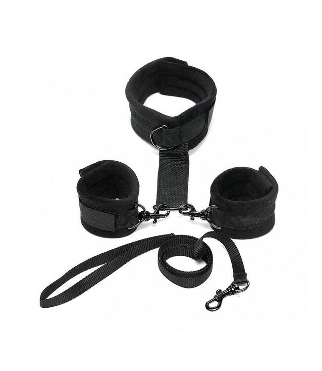 Rimba Rimba - Soft Bondage halsband met handboeien