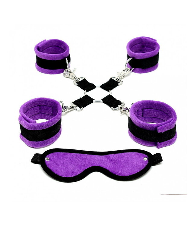 Rimba Rimba - Soft bondage set met klittenband (6-delig)