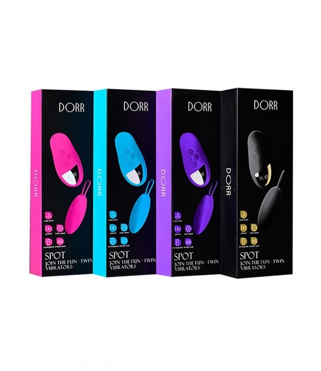 Rimba DORR - Spot - Draadloos Duo Ei + Oplegvibrator - Zwart
