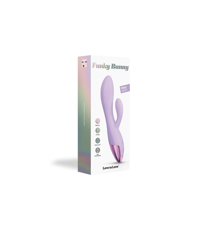 Rimba Love to Love - Funky Bunny - Rabbit Vibrator - Mauve