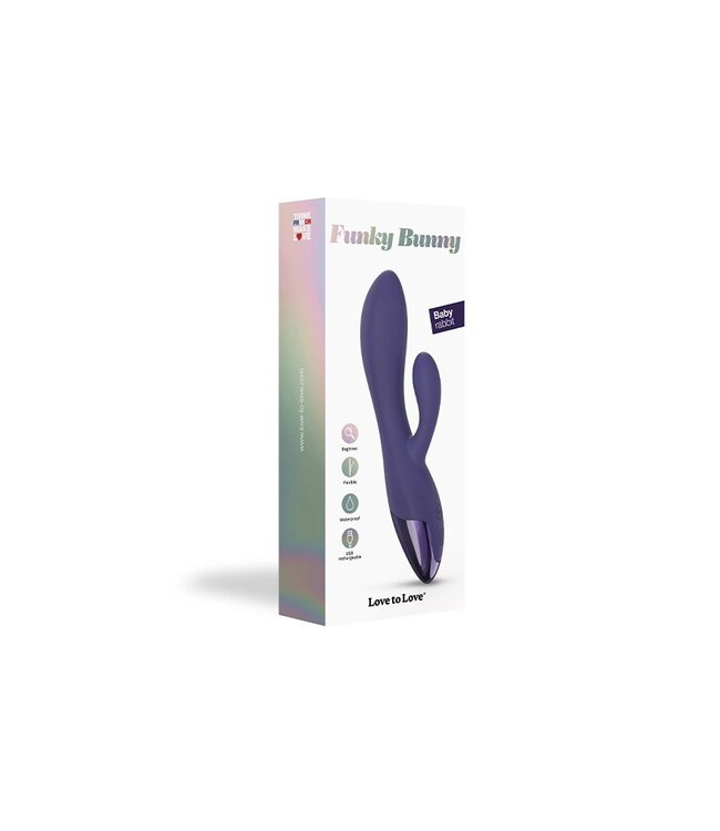 Rimba Love to Love - Funky Bunny - Rabbit Vibrator - Indigo