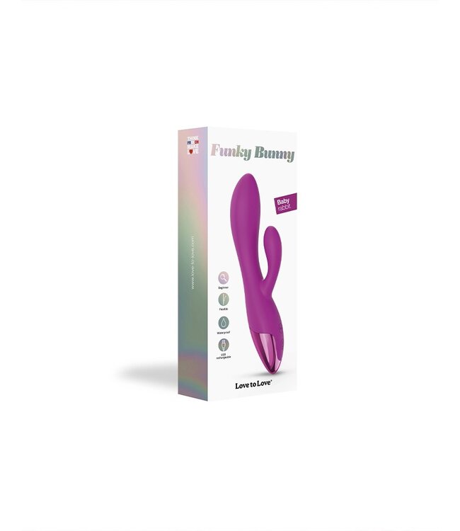 Rimba Love to Love - Funky Bunny - Rabbit Vibrator - Roze