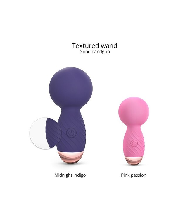 Rimba Love to Love - Itsy Bitsy - Mini Wand Vibrator - Indigo