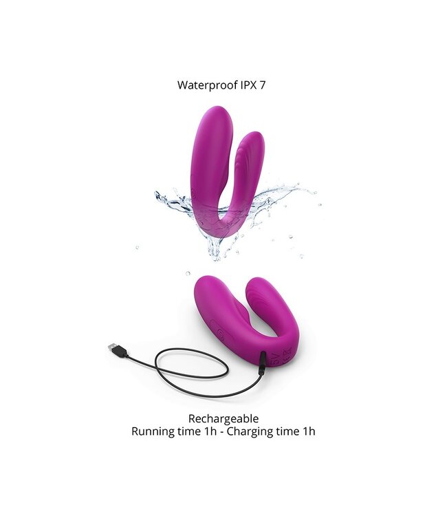 Rimba Love to Love - Match Up - Koppelvibrator met afstandsbediening - Roze