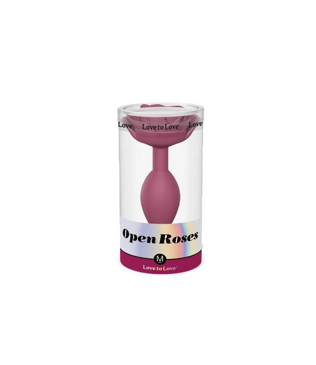 Rimba Love to Love - Open Roses Maat M - Butt Plug - Plum