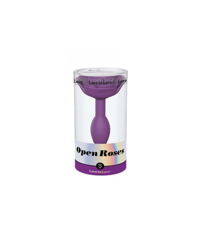 Rimba Love to Love - Open Roses Maat S - Butt Plug - Paars