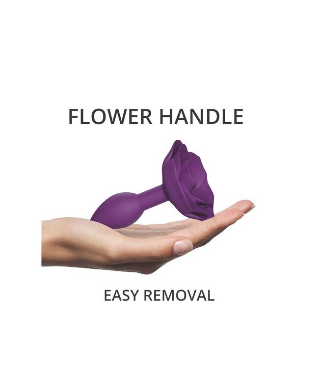 Rimba Love to Love - Open Roses Maat S - Butt Plug - Paars