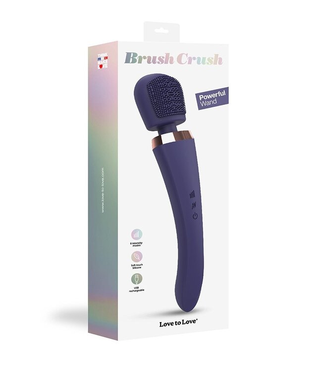 Rimba Love to Love - Brush Crush - Wandvibrator - Indigo