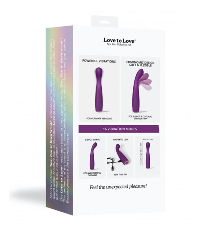Rimba Love to Love - Vibrating Feel Me - G-Spot Vibrator - Paars