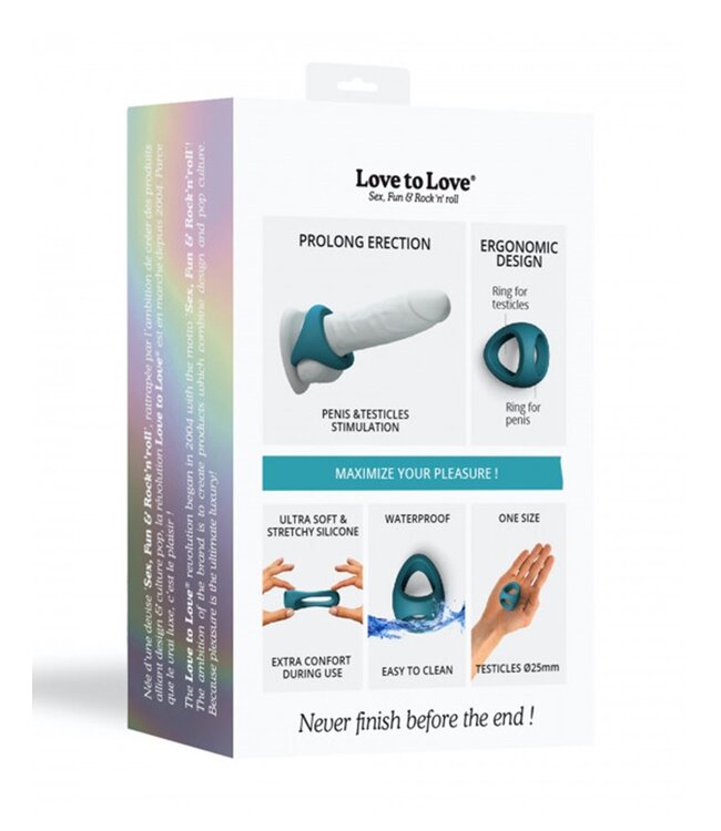 Rimba Love to Love - Flux Ring - Cock Ring - Blauw