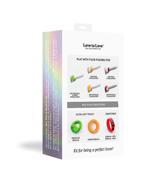 Rimba Love to Love - Neon Ring Kit - Set van 3 Cockrings