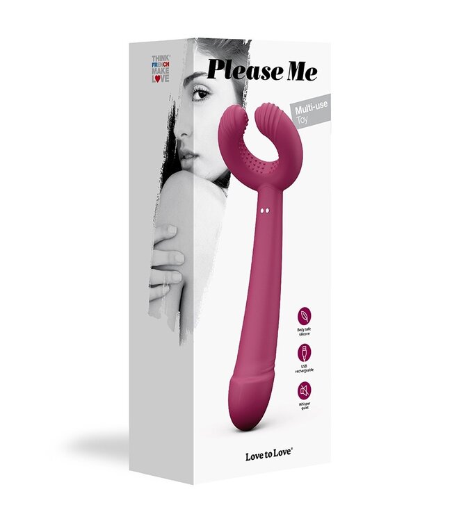 Rimba Love to Love - Please Me - Multi Vibrator - Plum