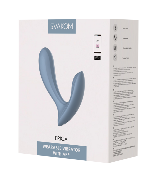 Rimba SVAKOM - Erica - Draagbare Vibrator (met App-bediening) - Blauw
