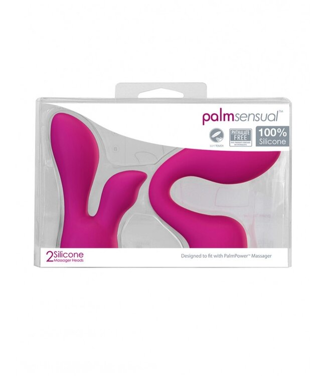 Rimba PalmPower - PalmSensual - 2 Opzetstukken voor Wandvibrator - Roze