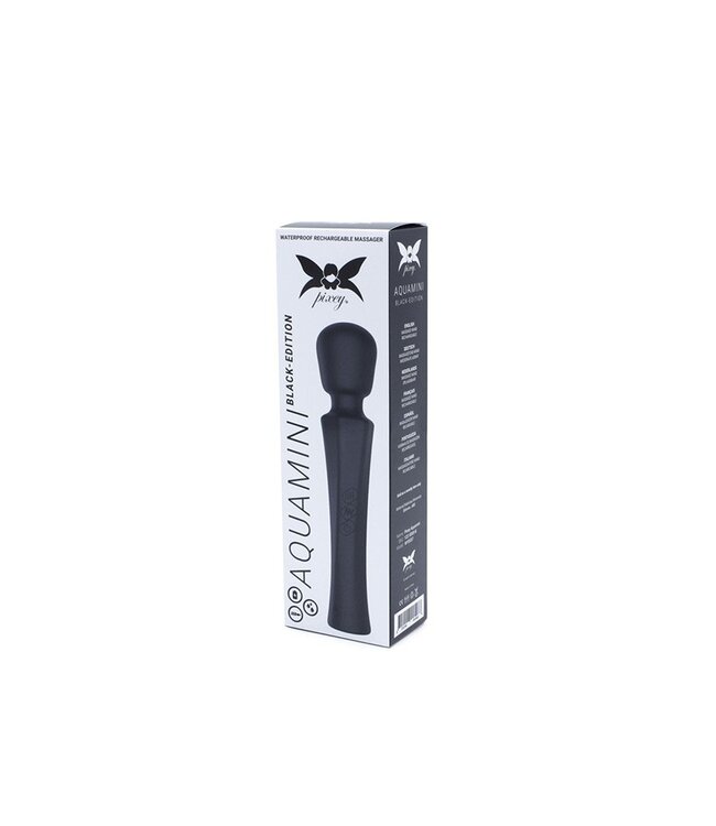 Rimba Pixey - Aquawand Mini - Mini Wand Vibrator - Zwart