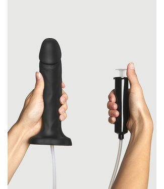 Rimba Strap-On-Me - Squirting Cum Dildo Realistic - Size XL - Black