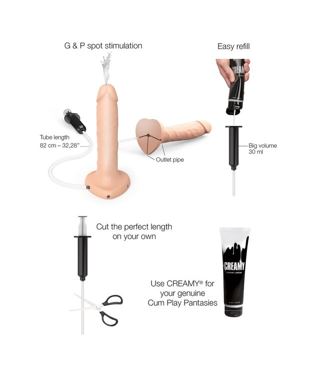 Rimba Strap-On-Me - Squirting Cum Dildo Realistic - Maat XL - Nude