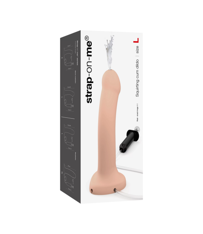 Rimba Strap-On-Me - Squirting Cum Dildo Realistic - Maat L - Nude