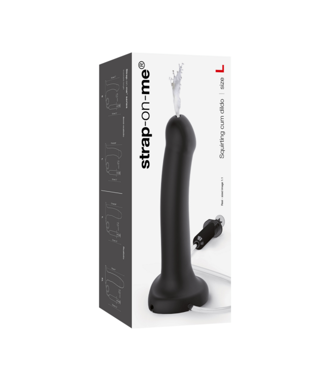Rimba Strap-On-Me - Squirting Cum Dildo Realistic - Maat L - Zwart