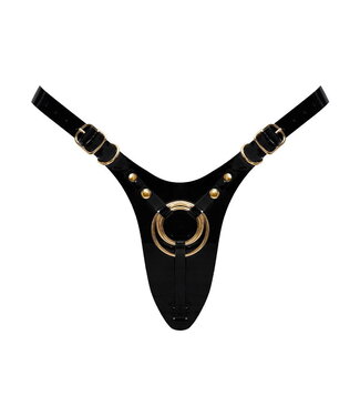Rimba Strap-On-Me - Kunstleren Harnas Fabulous - One Size - Zwart Glanzend