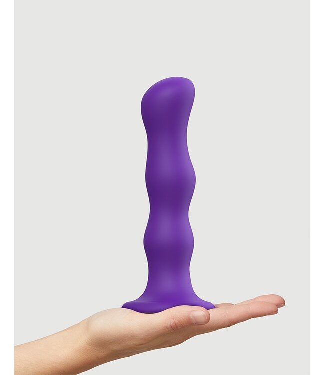 Rimba Strap-On-Me - Geisha Balls - Dildo met Roterende Ballen Maat XL - Paars