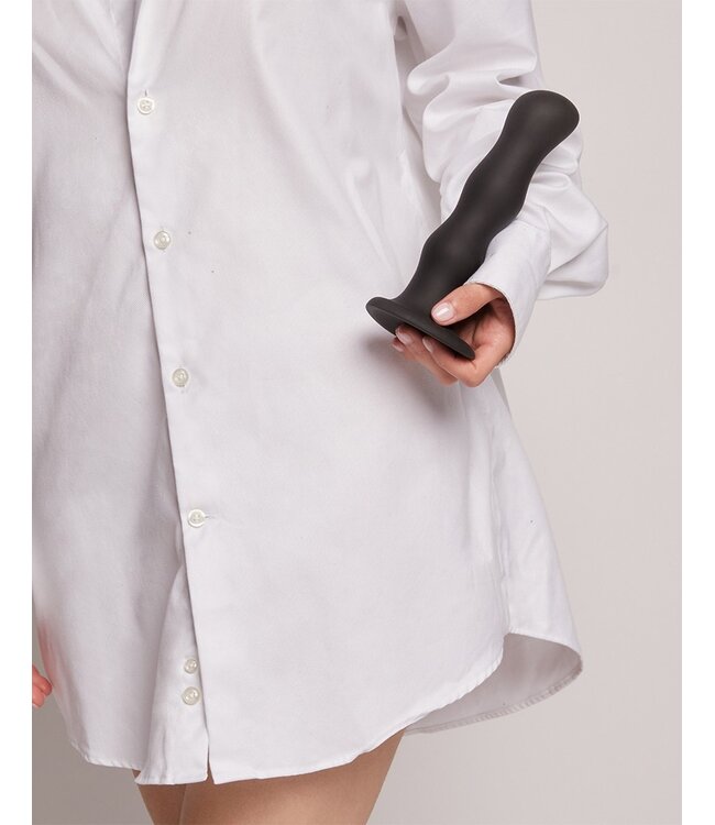 Rimba Strap-On-Me - Geisha Balls - Dildo met Roterende Ballen Maat XL - Zwart