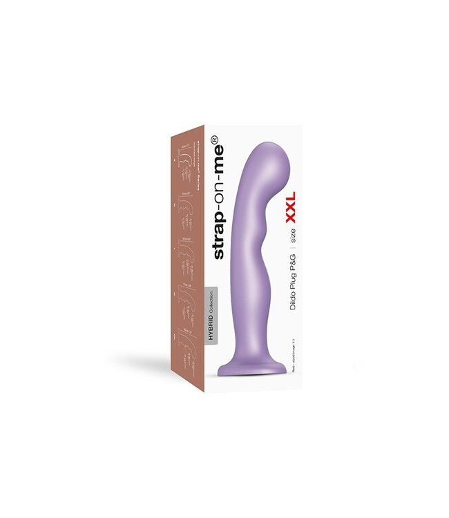 Rimba Strap-On-Me - Dildo Plug P&G Maat XXL - Metallic Lila