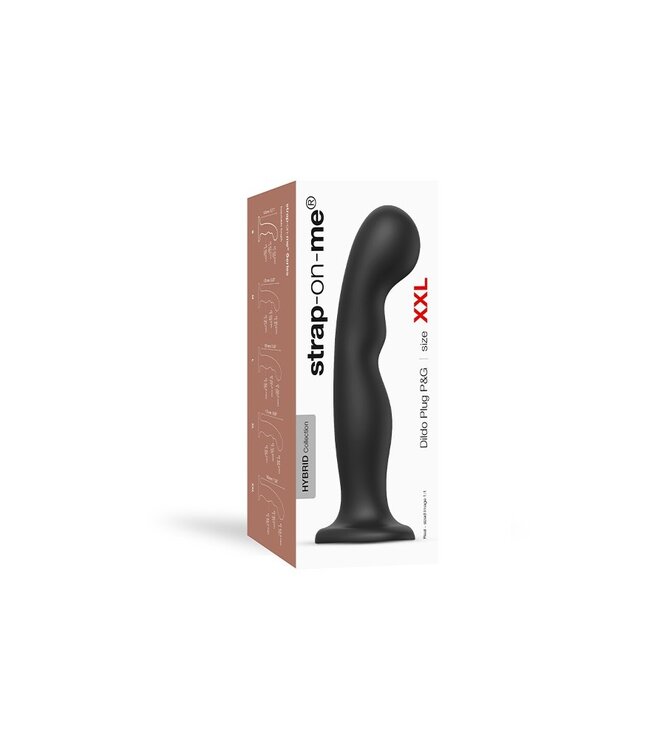 Rimba Strap-On-Me - Dildo Plug P&G Maat XXL - Zwart
