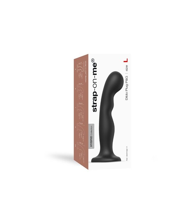 Rimba Strap-On-Me - Dildo Plug P&G Maat L - Zwart