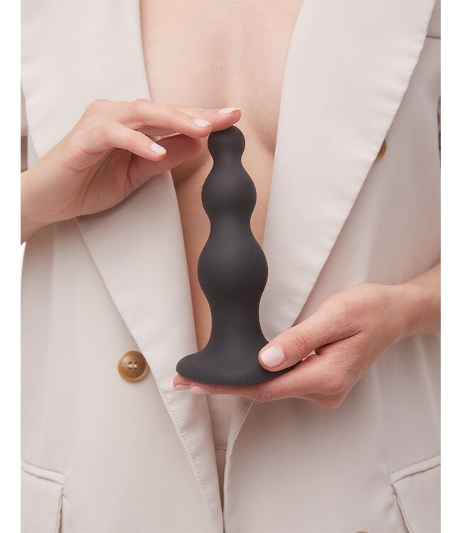 Rimba Strap-On-Me - Dildo Plug Beads Maat S - Zwart