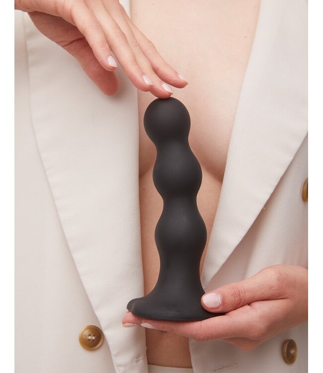 Rimba Strap-On-Me - Dildo Plug Balls Maat L - Zwart