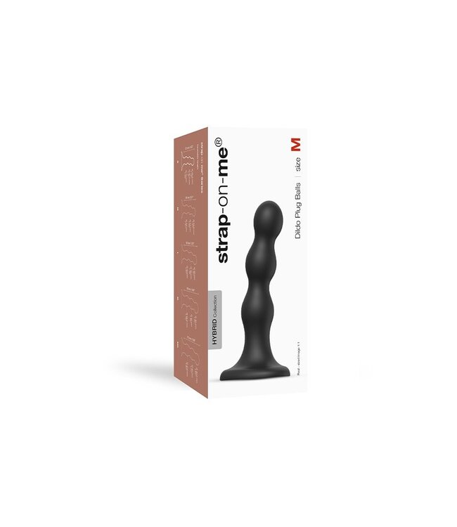 Rimba Strap-On-Me - Dildo Plug Balls Maat M - Zwart