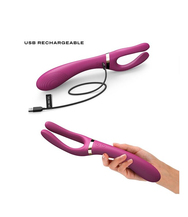Rimba Dorcel - Infinite Joy - Multi Vibrator - Plum