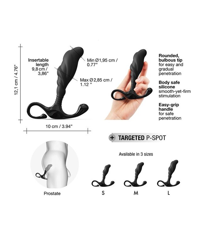 Rimba Dorcel - Expert-P Maat L - Prostaatplug - Zwart