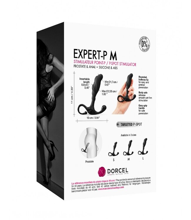 Rimba Dorcel - Expert-P Maat M - Prostaatplug - Zwart