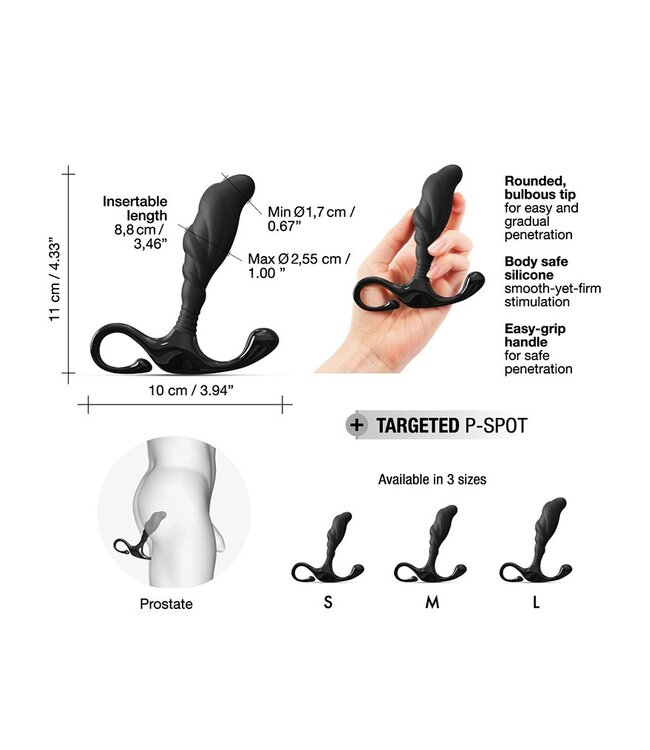 Rimba Dorcel - Expert-P Maat M - Prostaatplug - Zwart