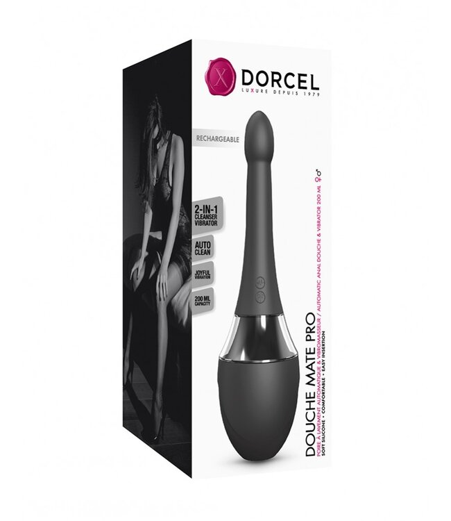Rimba Dorcel - Douche Mate Pro - Anale Douche en Vibrator - Zwart 6072561