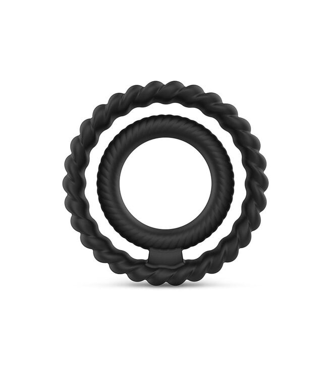 Rimba Dorcel - Dual Ring - Cock Ring - Zwart - 6072547