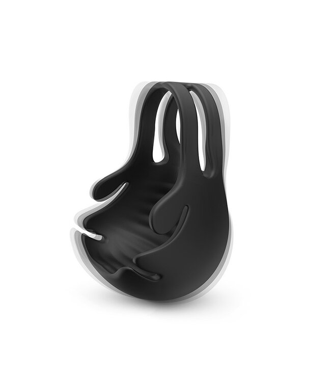 Rimba Dorcel - Fun Bag - Vibrerende Cockring en Testikel Stimulator - Zwart - 6072479