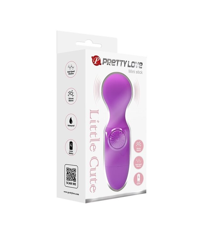 Rimba Pretty Love - Mini Stick - Mini Wand Vibrator - Paars