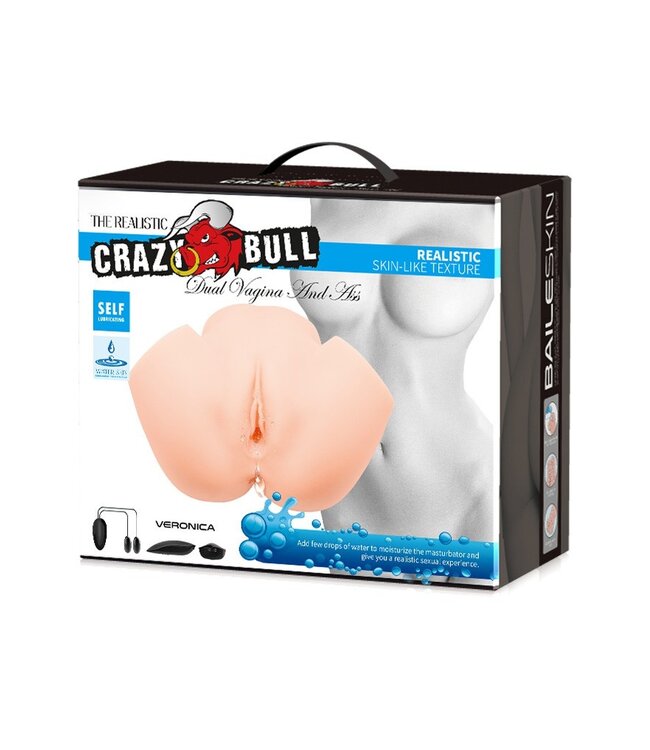 Rimba Crazy Bull - Veronica - Vibrerende Vagina & Ass Masturbator