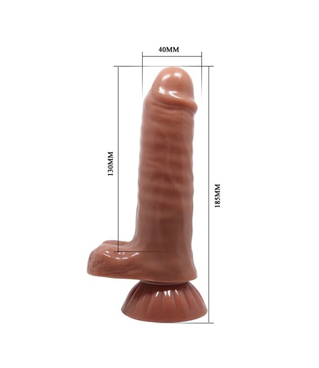 Rimba Pretty Love - Maddox - Vibrerende Dildo - Bruin