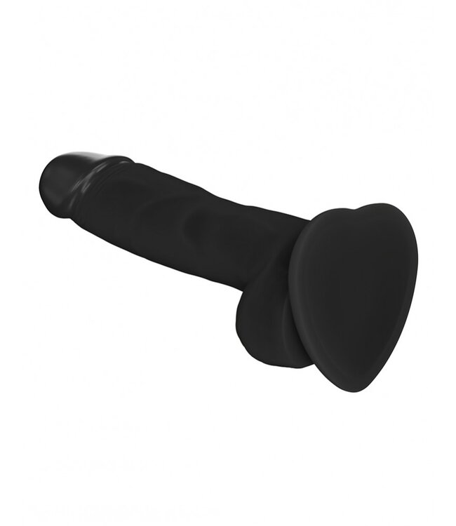 Rimba Strap-On-Me Soft Realistic Dildo Black Size M
