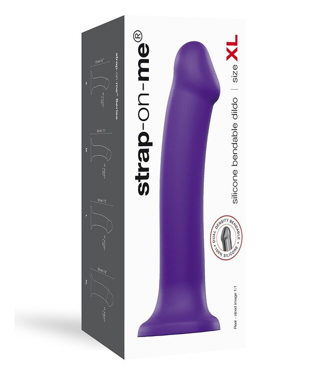 Rimba Strap-On-Me Dual Density Dildo Purple XL