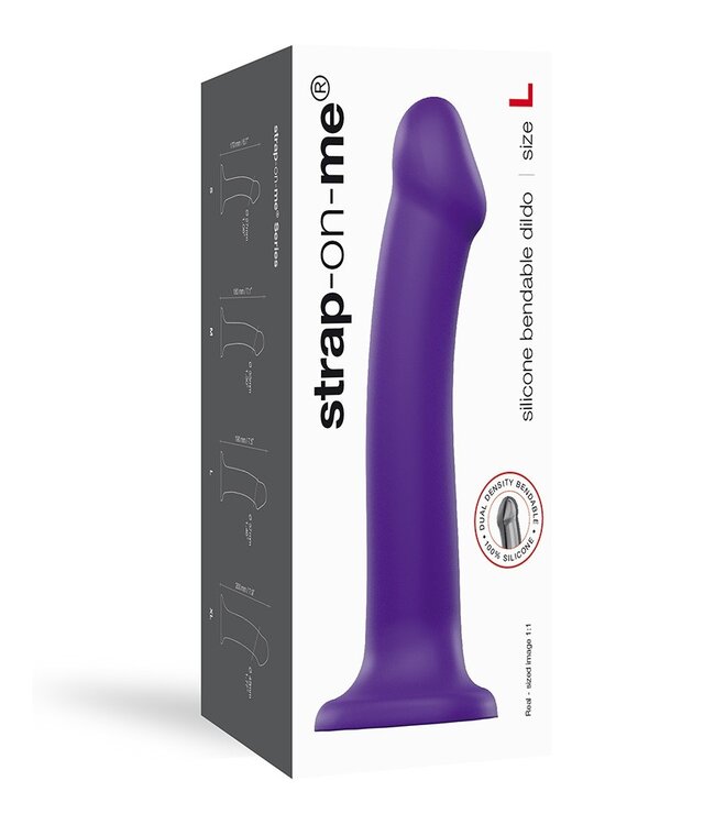 Rimba Strap-On-Me Dual Density Dildo Purple L