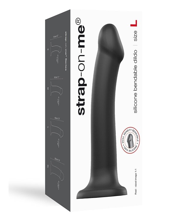 Rimba Strap-On-Me Dual Density Dildo Black L