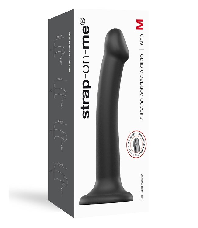 Rimba Strap-On-Me Dual Density Dildo Black M