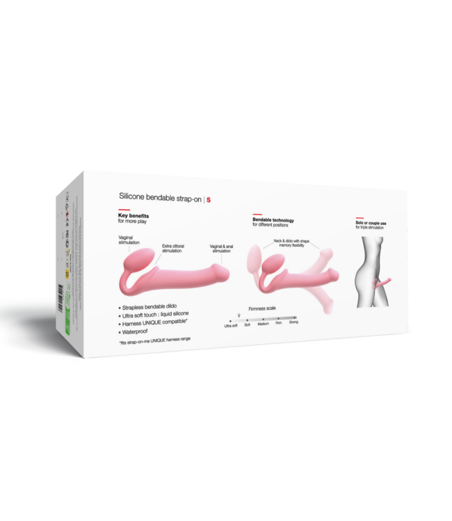 Rimba Strap-On-Me - Semi-Realistische Buigbare Strap-On Dildo Maat S - Roze