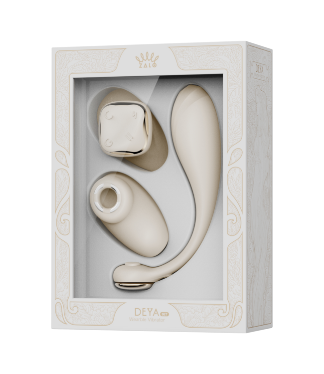Rimba ZALO - Deya - Draagbare vibrator – Ivoorwit