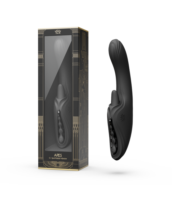 Rimba ZALO - Ares - G-Spot Rabbit Vibrator App-Controlled - Obsidian Zwart